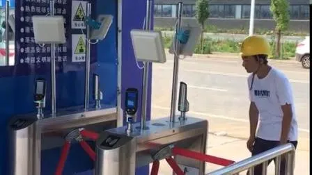 Torniquete de trípode con control de acceso RFID biométrico, altura de la cintura, para obras de construcción