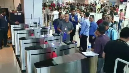 Sistema de control de acceso con reconocimiento facial Torniquete electrónico automático de puerta corrediza de altura completa