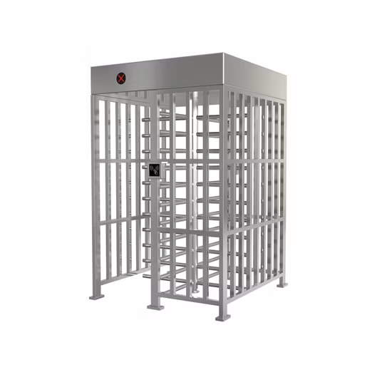 Puerta de torniquete de altura completa con control de acceso por huella dactilar/Torniquete de seguridad de altura completa